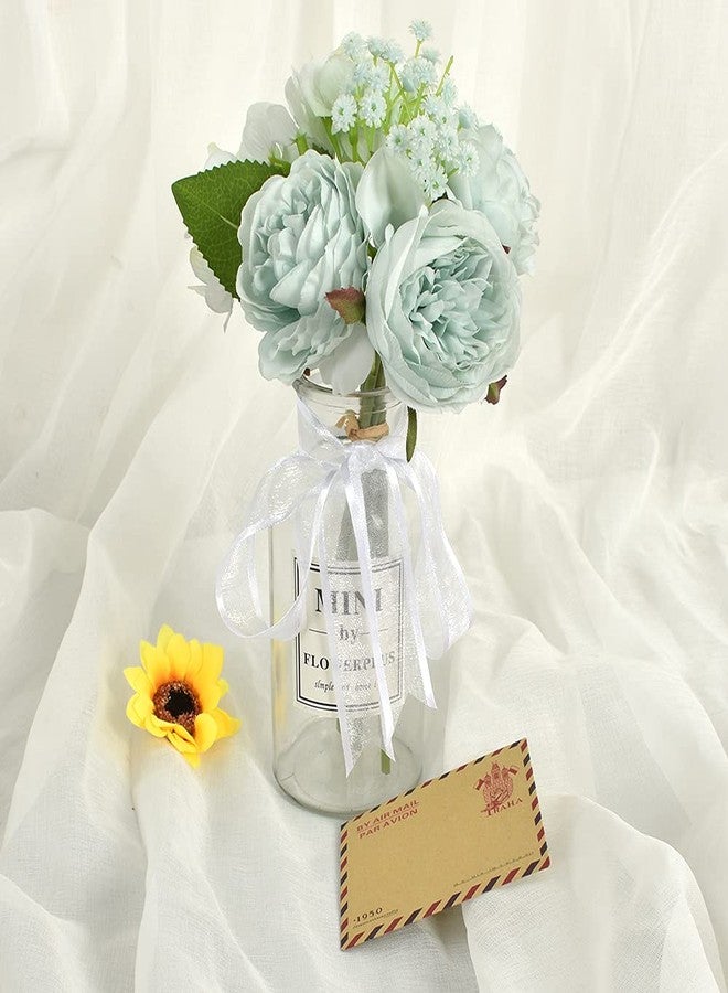 تونيفول شريط أورجانزا أبيض شفاف من تونيفول، مقاس 1 بوصة × 25 ياردة، مع شريط ساتان شيفون، لتغليف الهدايا، وتزيين حفلات الزفاف وأعياد الميلاد، وصنع فيونكات يدوية، وشرائط تغليف الزهور لعيد الميلاد وعيد الحب. - Image 4